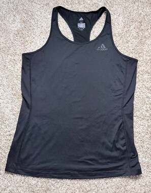 adidas Women's Climalite Performer Baseline Racerback Tank Top - Black, Size M